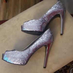 Womens guess brand super glittery stilettos